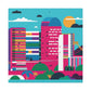Arriba South America - Canvas