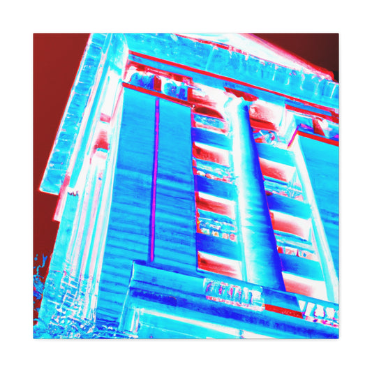 'Geometric Glitz: A Celebration of Art Deco Architecture' - Canvas