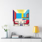 "Chaotic Harmony- Midcentury" - Canvas