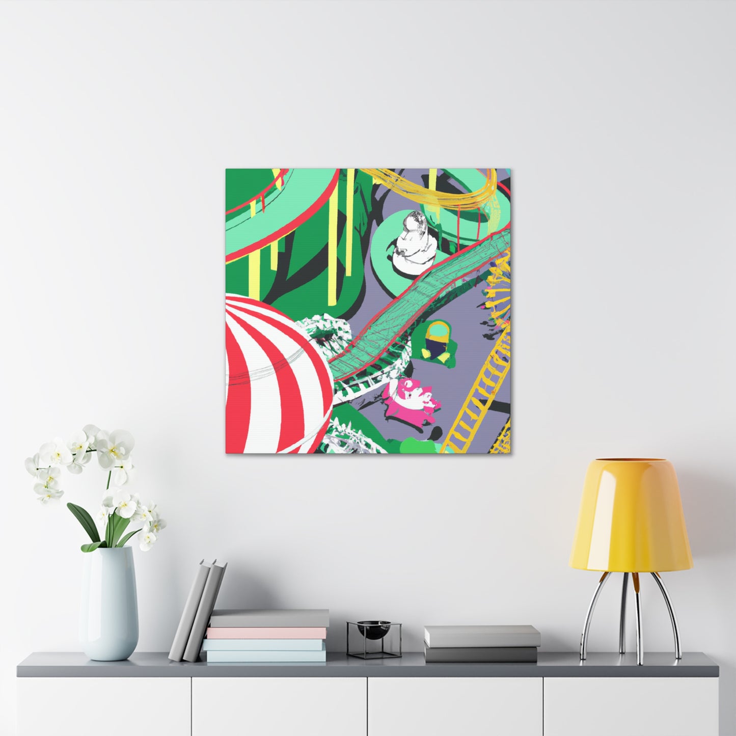 Rhino Rampage - Amusement - Canvas