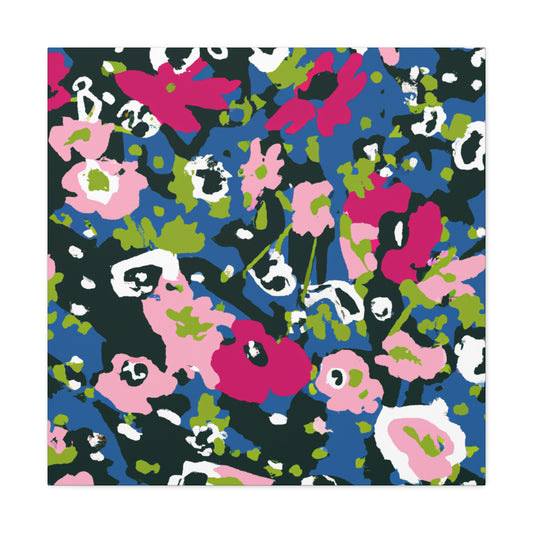 The Floral Frenzy: a game in which players race to collect the most colorful and fragrant flowers in a garden and arrange them in a beautiful bouquet. The player who collects the most flowers and arranges them most creatively wins the game - Canvas
