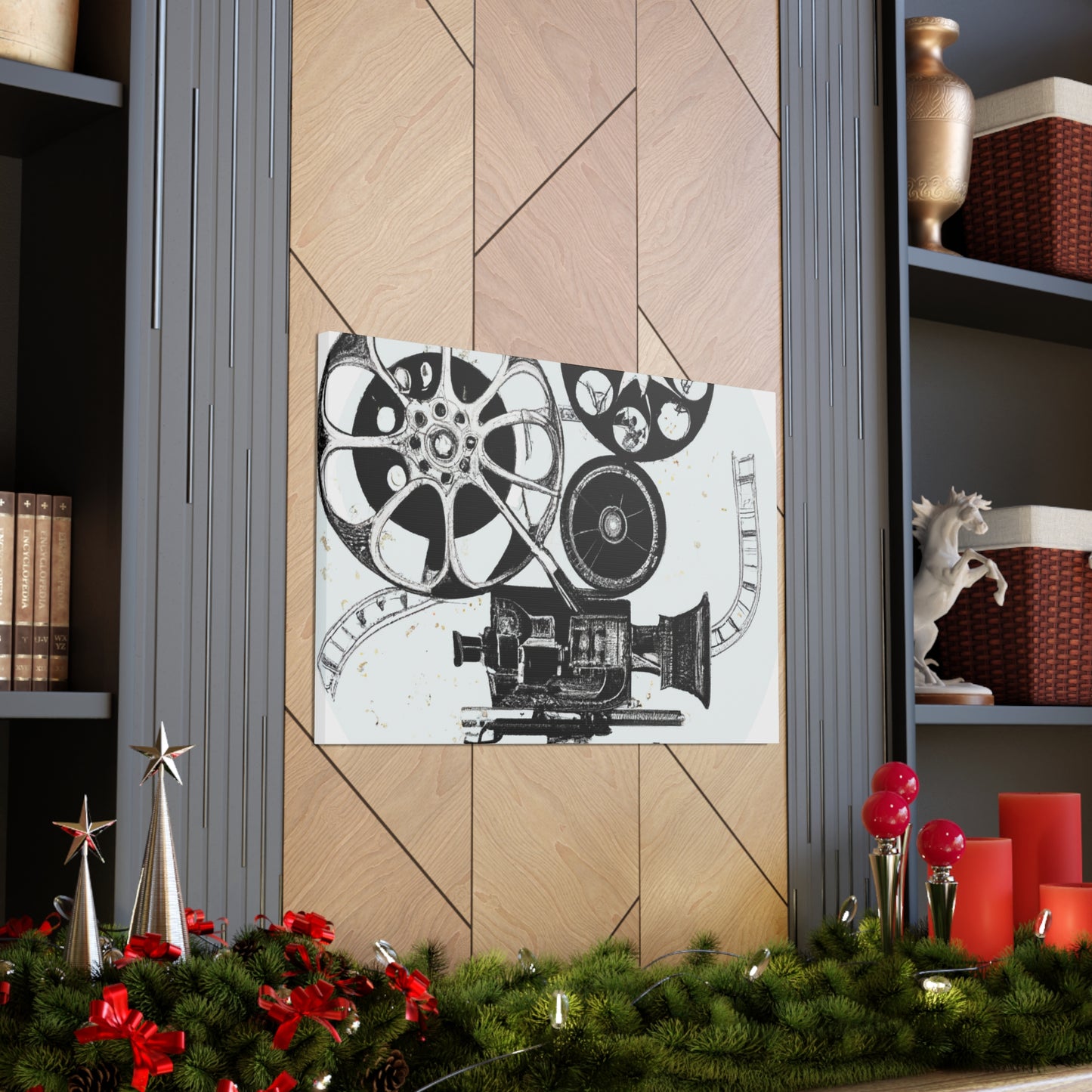 The Reel Spinners - Retro Music and Film Canvas