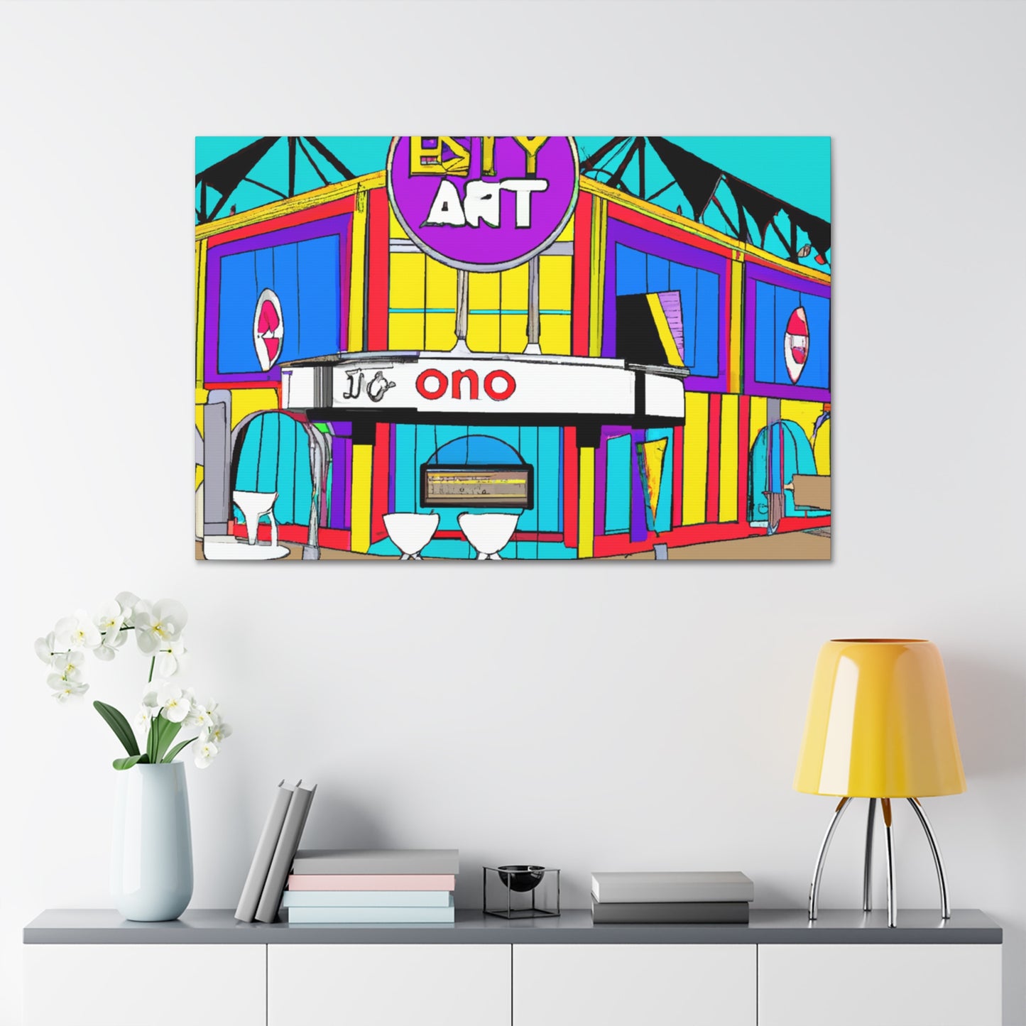 Twisty Time Soda Shop - Canvas