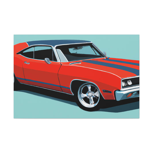 The Burnout Bronco - Automobile - Canvas