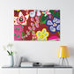 Raspberry Rose - Floral - Canvas