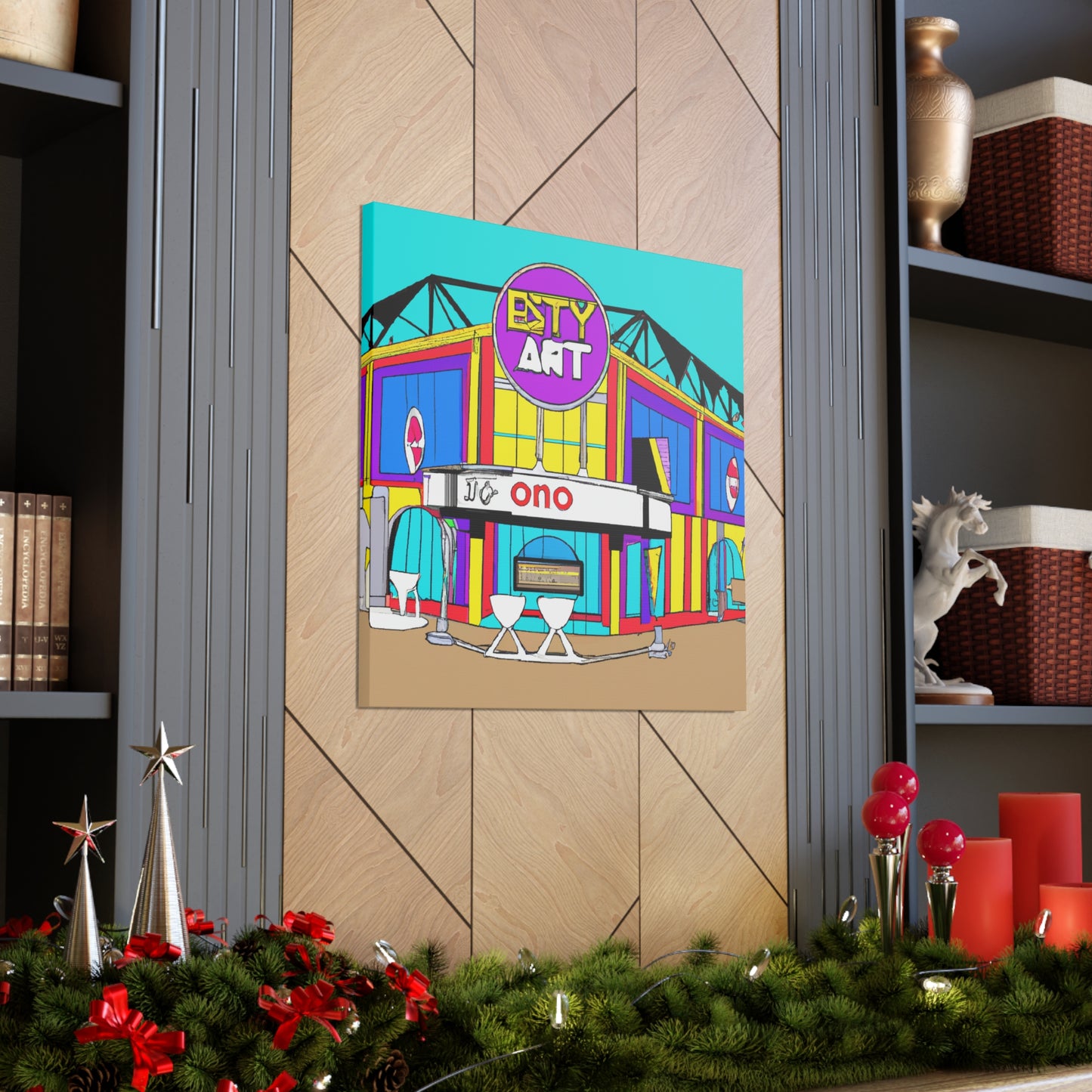Twisty Time Soda Shop - Canvas