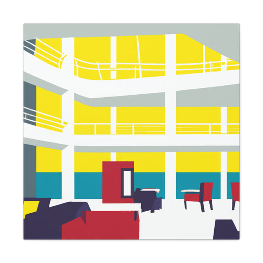 Dynamic Dawn - Midcentury - Canvas