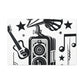 Grooving - Retro Music and Film Canvas