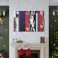 "The Silvery Facade." - Art Deco Canvas