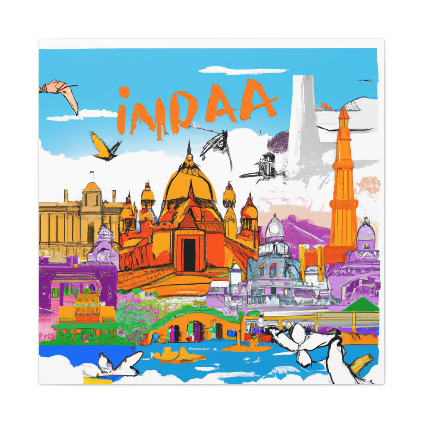 Khandeshi Palms - Destination India - Canvas