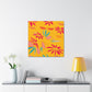 Orangelust - Floral - Canvas