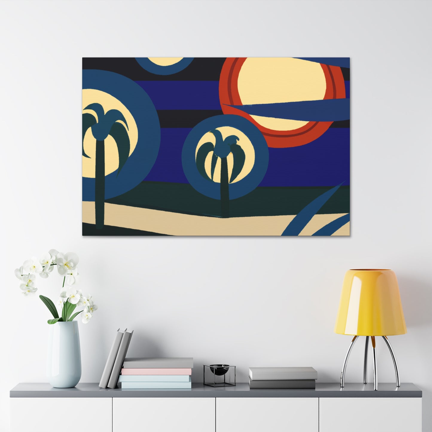 Vibrant Spheres- Midcentury - Canvas