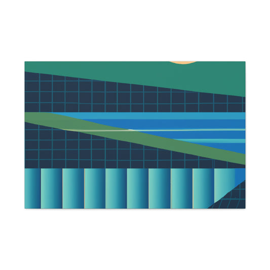 Streamy Pangolin. - Midcentury Canvas
