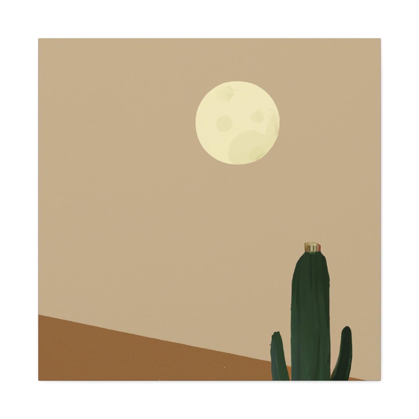 "Scalloped Elegance - Vintage Contemporary" - Desert Canvas