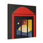 Blue Prints of Dreamers - Midcentury - Canvas