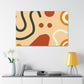 "Rustic Lunar Glow - Midcentury" - Canvas