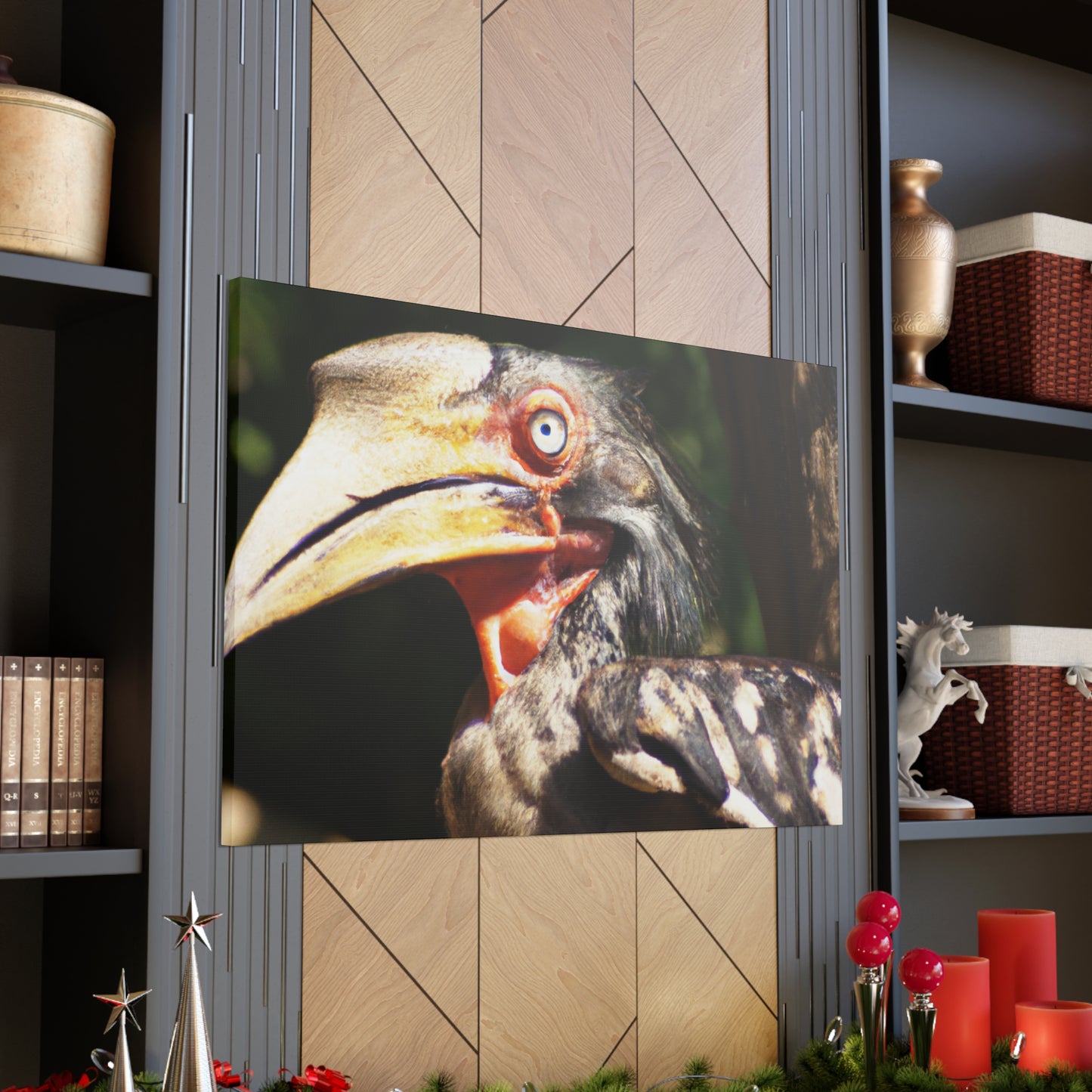Scary Feathers - Canvas - Wildlife