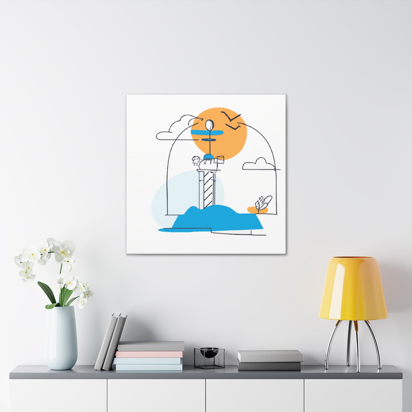 Lighthouse keys - Minimalism - Canvas