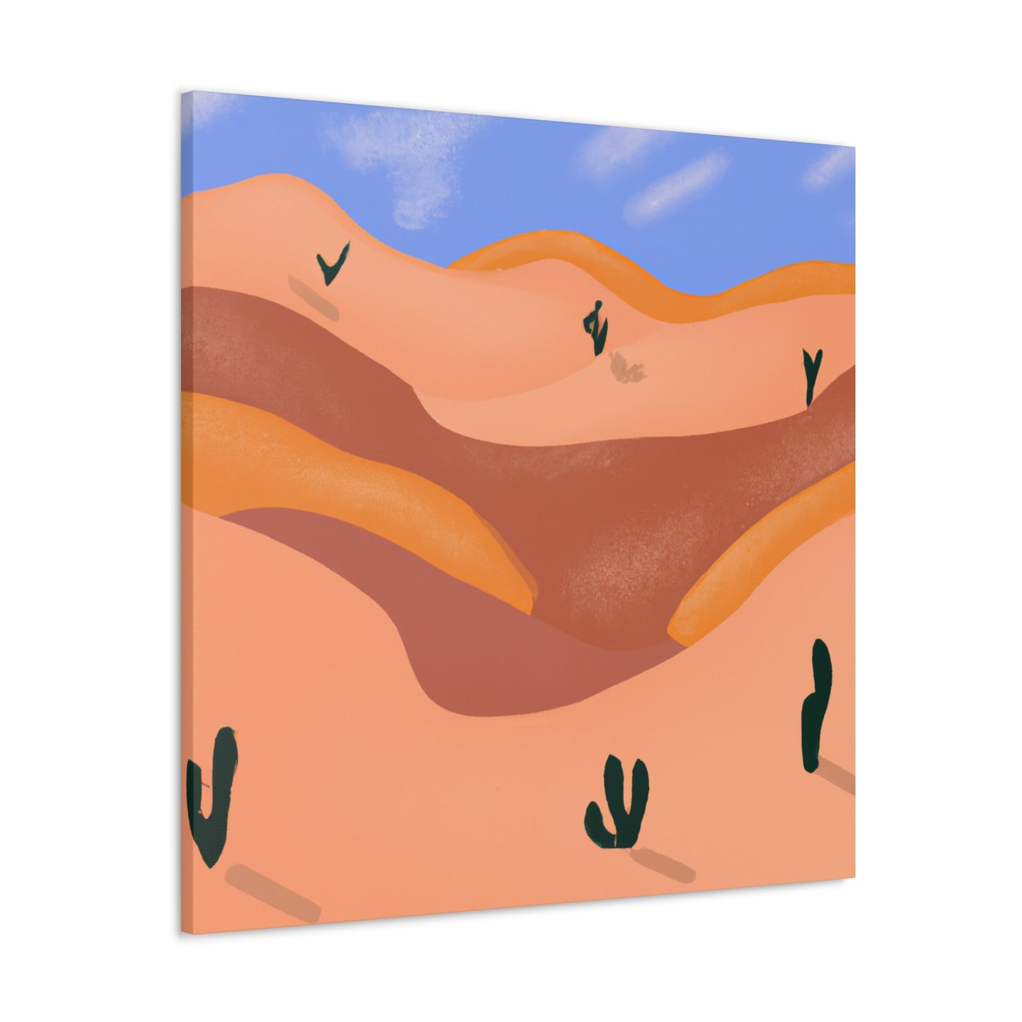 Baroque Beauty - Vintage Contemporary - Desert - Canvas