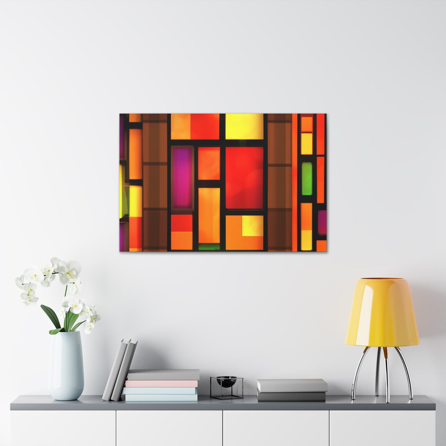 Happy Shimmer- Glass Canvas