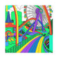 Ferris Paradise - Landscape - Amusement - Canvas