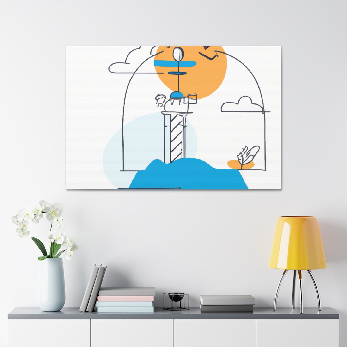 Lighthouse keys - Minimalism - Canvas
