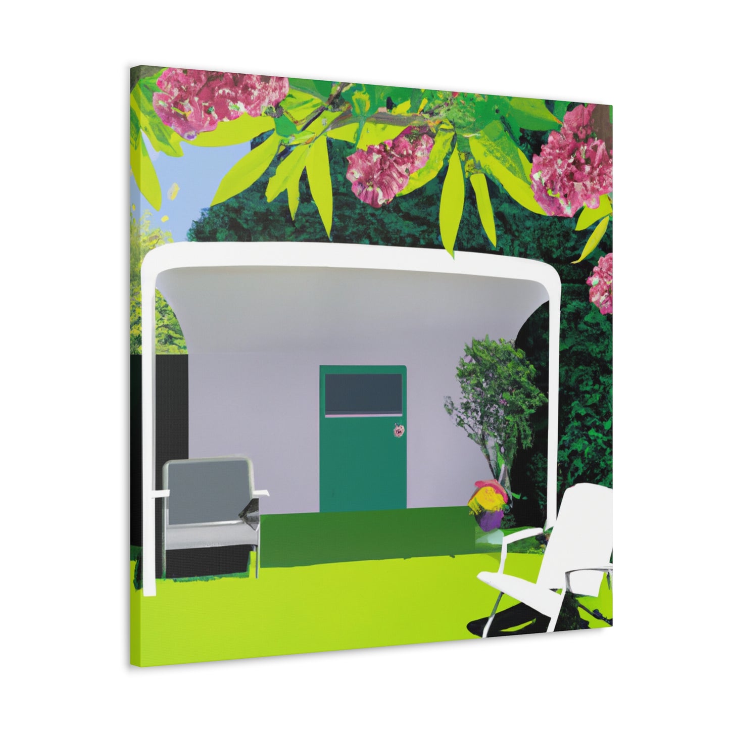 Vivid Vista - Midcentury - Canvas