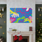 Flower Fling - Retro Design Floral Canvas
