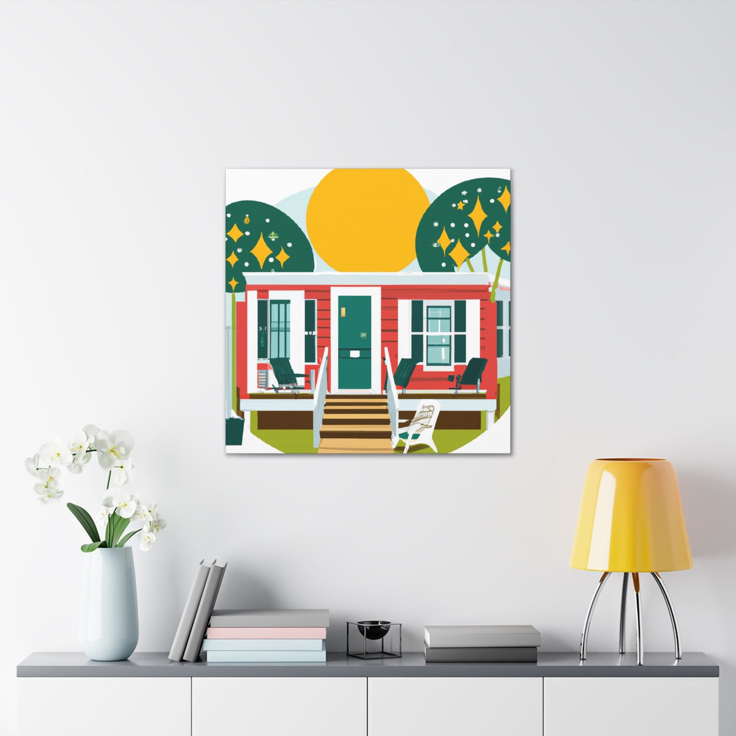 Uproot- Midcentury - Canvas