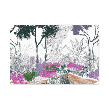 Garden Blooms - Landscape - Canvas