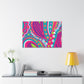 Flamenose! - Abstract Retro Design Canvas