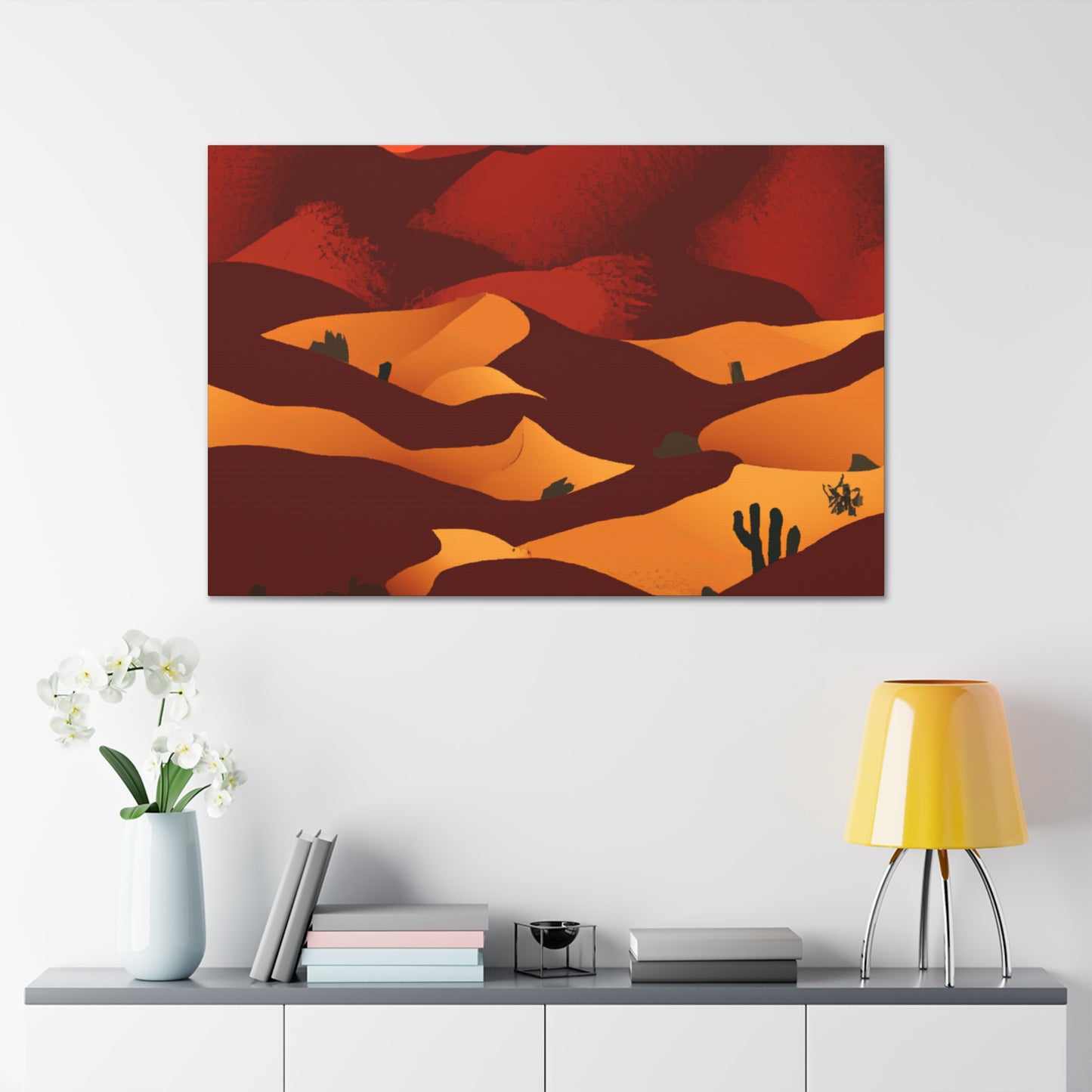 Retro Aesthetic - Vintage Contemporary - Desert - Canvas