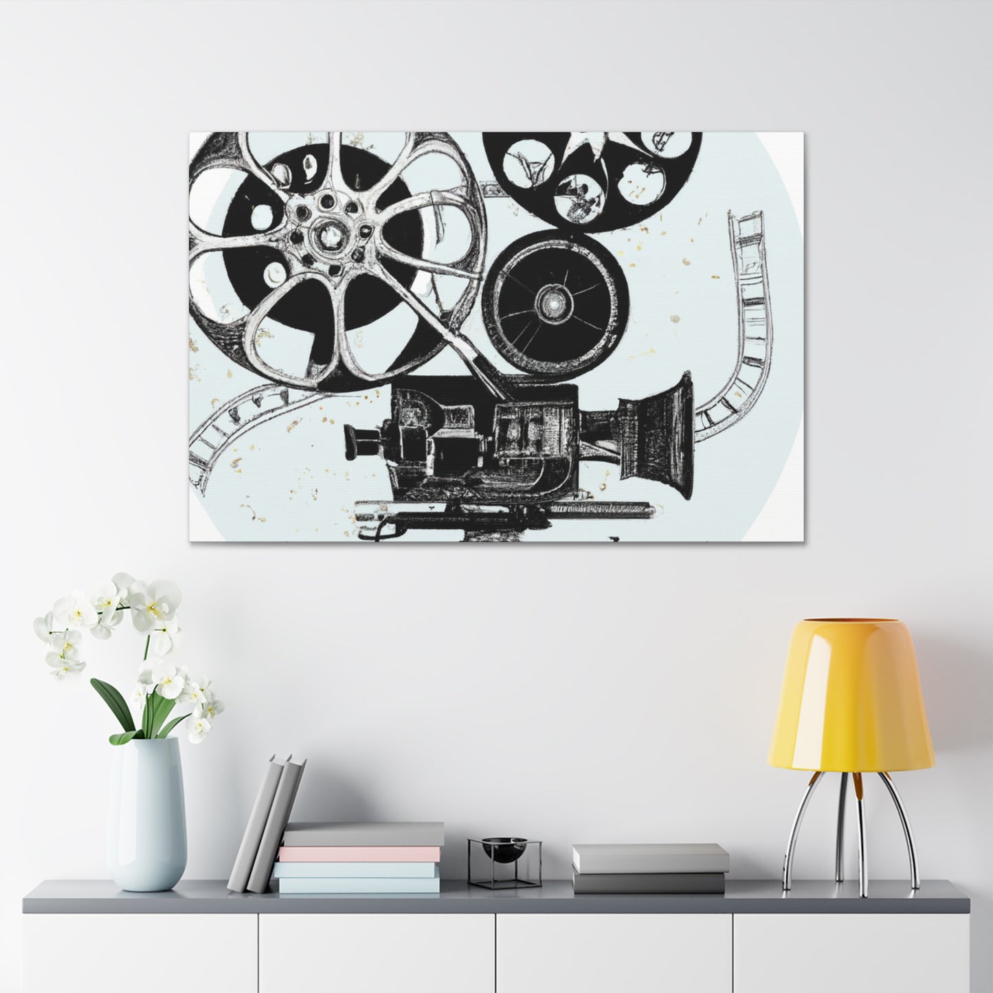 The Reel Spinners - Retro Music and Film Canvas