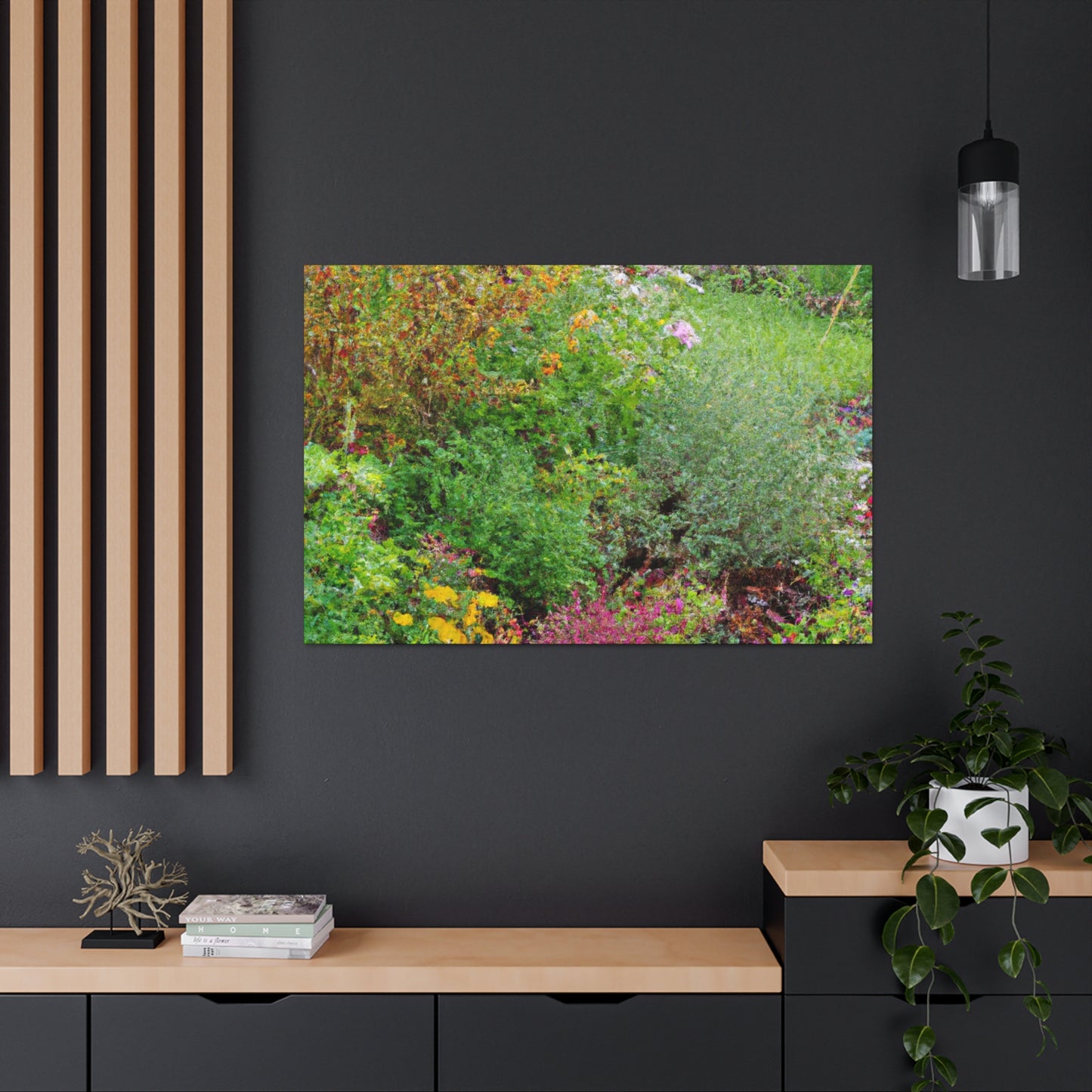 Summertime Garden Dance. - Canvas - Floral