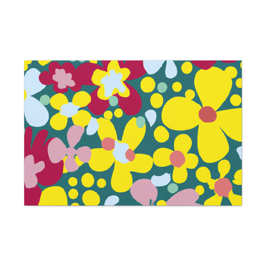 Flower Garden Frenzy - Floral Canvas