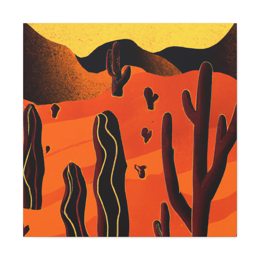 Fleur-de-Lis - Vintage Contemporary - Desert - Canvas