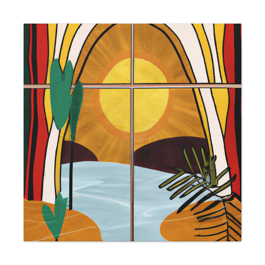 Radiant Reverie - Midcentury - Canvas