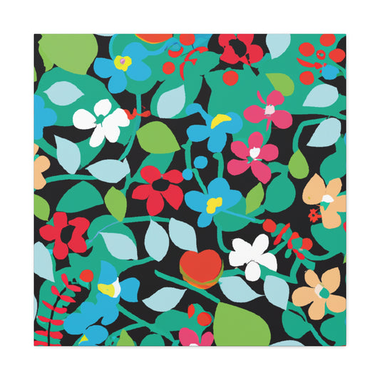 Blooming Happiness - Floral Canvas