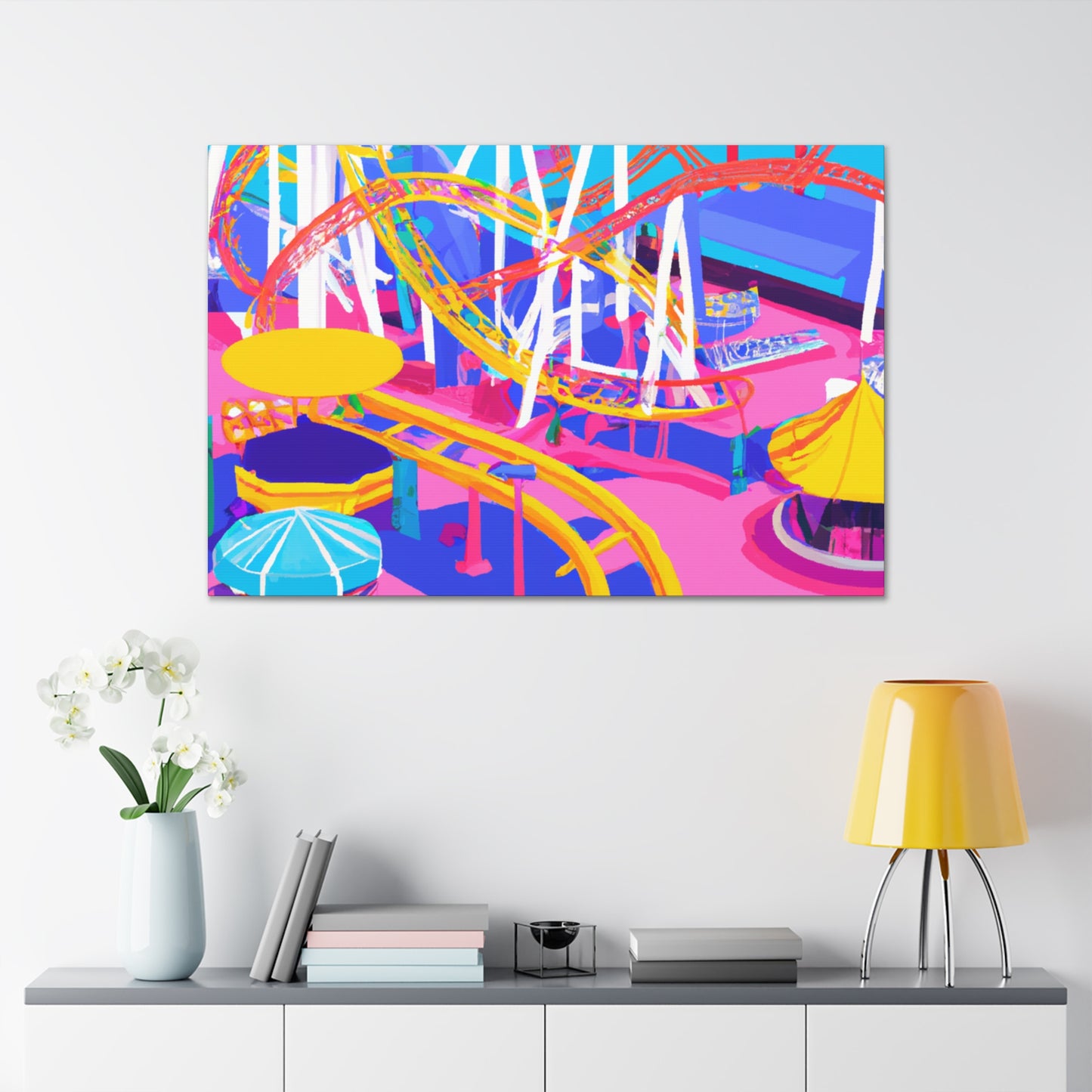 Crazy Town - Amusement - Canvas
