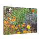 Garden Buzz; A Swarm of Colorful Blooms. - Floral Canvas
