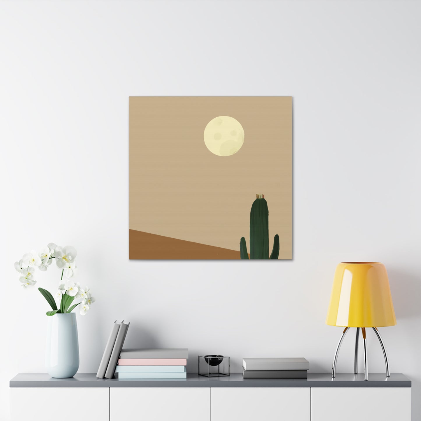 "Scalloped Elegance - Vintage Contemporary" - Desert Canvas
