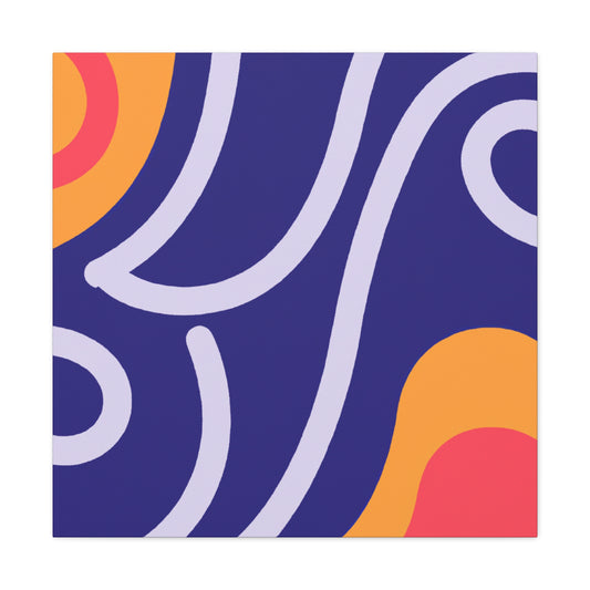Hazy Peaks- Midcentury - Canvas