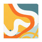 Spiral Swirls - Midcentury - Canvas