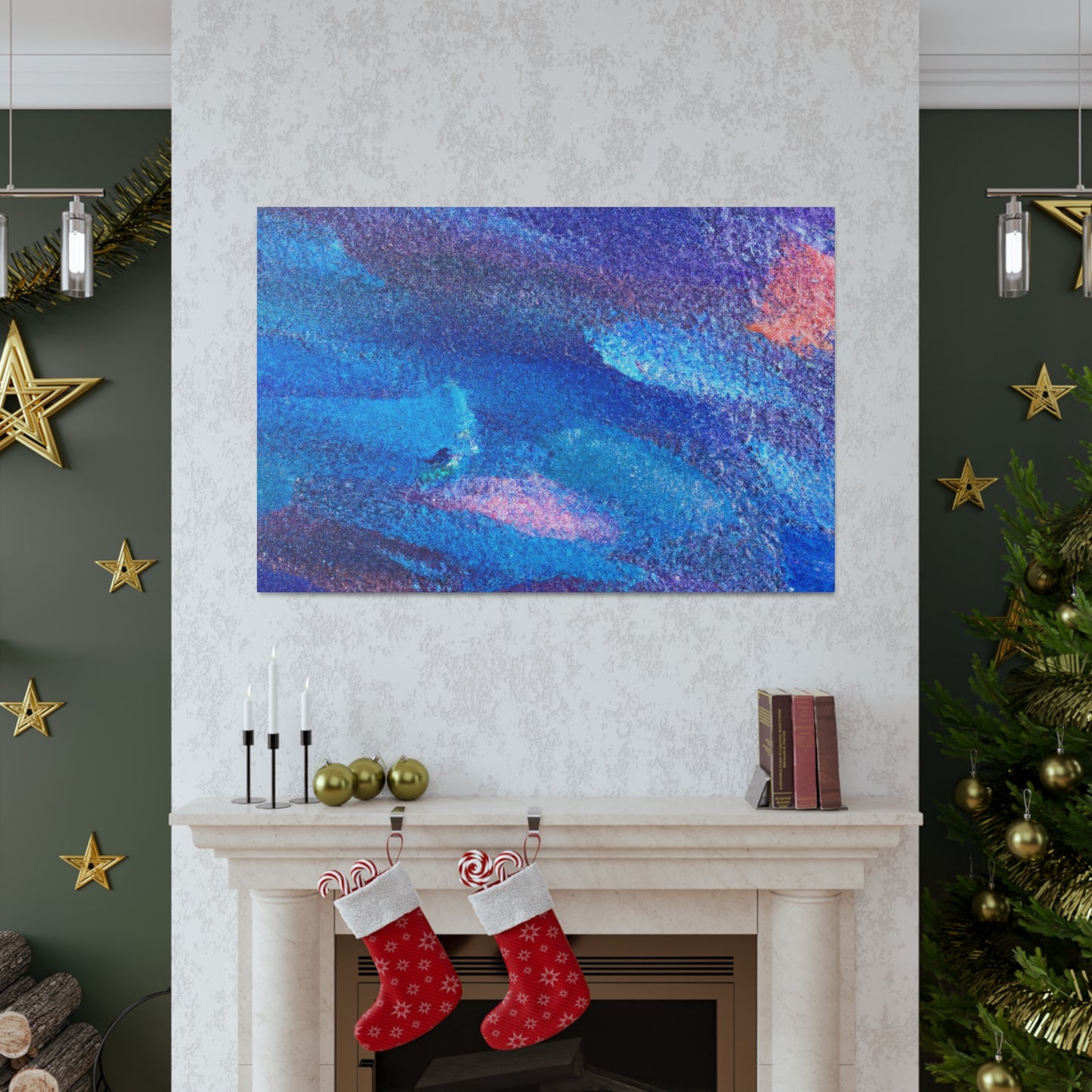 Windy Winter - Abstract Canvas