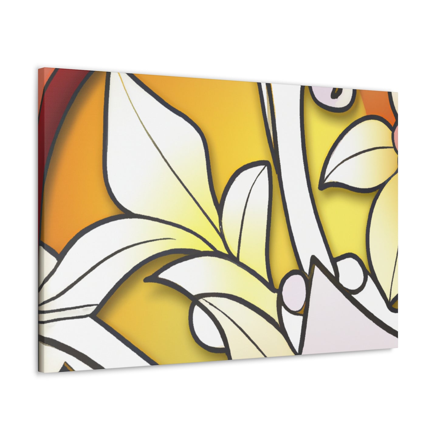 Leafy Warmth- Glass Canvas