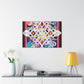 Jewel Snowflake- Glass Canvas