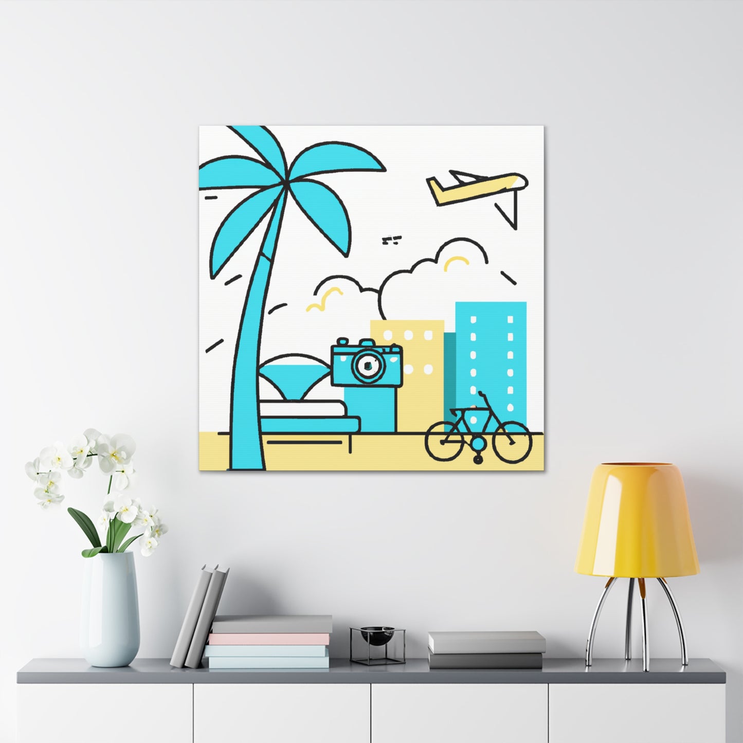 Blue Skyless - Minimalism - Canvas
