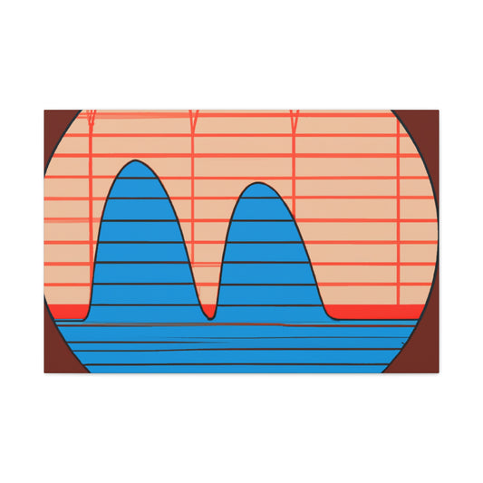Peaks- Midcentury Canvas