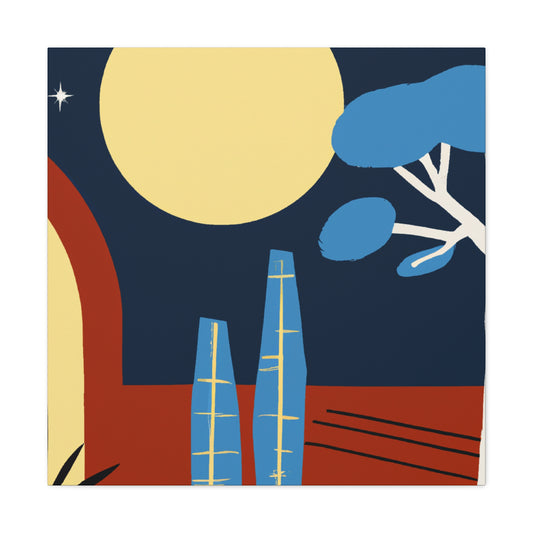 "Jubilee Sunrise - Midcentury" - Canvas