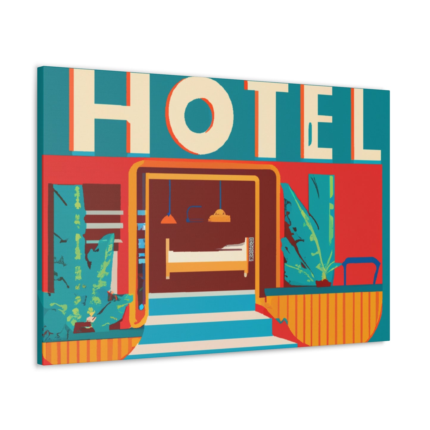 "Aurora Glow- Midcentury" - Canvas